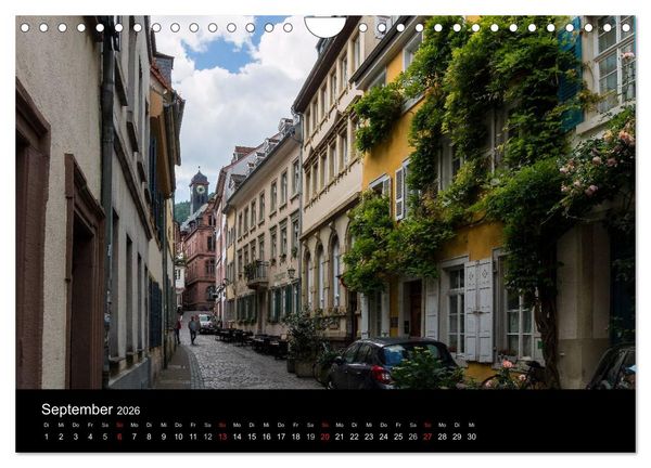 Produktbild: Heidelberger Stadtansichten (Wandkalender 2026 DIN A4 quer), CALVENDO Monatskalender