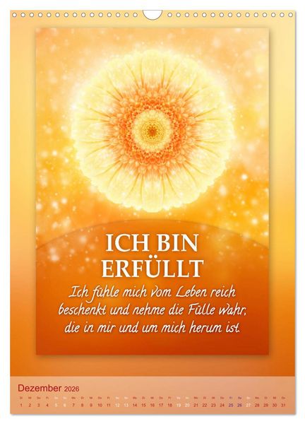 Produktbild: ICH BIN Licht und Liebe - Kalender (Wandkalender 2026 DIN A3 hoch), CALVENDO Monatskalender