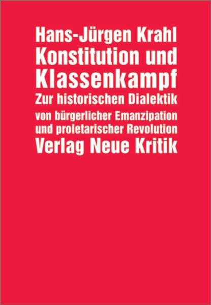 Produktbild: Konstitution und Klassenkampf