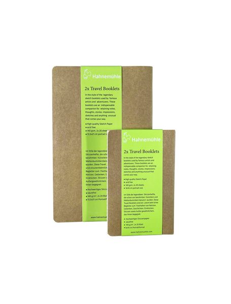 Produktbild: Hahnem&uuml;hle Papier Travel Booklets, 9 x 14 cm Hochformat, 140 g/m&sup2;