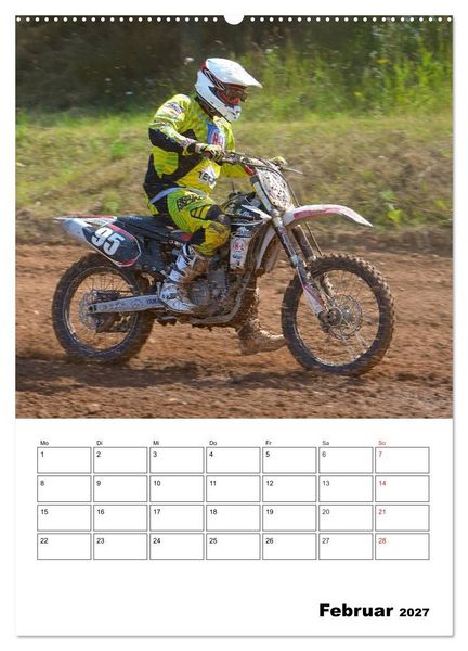 Produktbild: Motocross Terminplaner (hochwertiger Premium Wandkalender 2027 DIN A2 hoch), Kunstdruck in Hochglanz