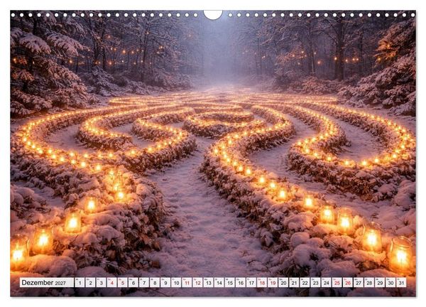 Produktbild: Labyrinth - Die stille Kunst der Umwege (Wandkalender 2027 DIN A3 quer), CALVENDO Monatskalender