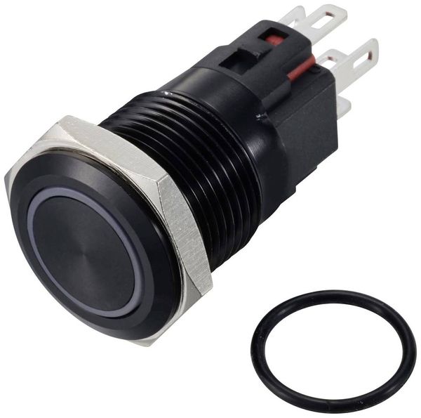 Produktbild: TRU COMPONENTS TC-12647448 Druckschalter 250 V/AC 3 A 1 x Aus/(Ein) IP65 Rot rastend Aluminium, eloxiert 1 St.