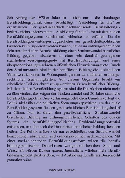 Produktbild: Gesellschaftliche Modernisierungsdefizite beruflicher Bildung