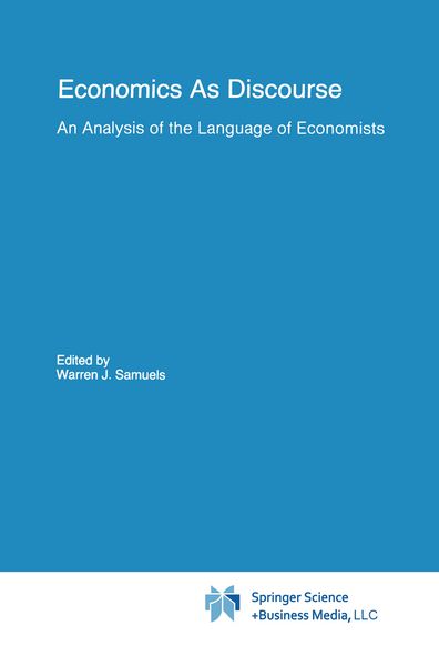 Produktbild: Economics As Discourse