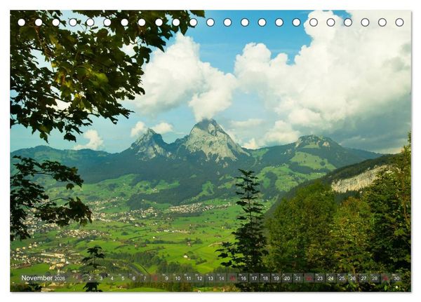 Produktbild: Der Zauber der Schweizer Berge (Tischkalender 2026 DIN A5 quer), CALVENDO Monatskalender