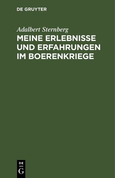 Produktbild: Meine Erlebnisse und Erfahrungen im Boerenkriege