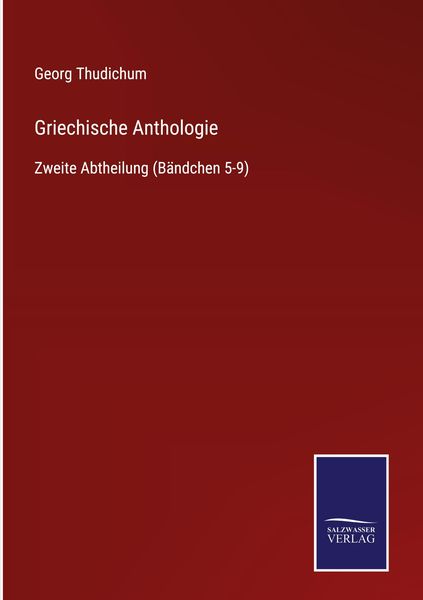 Produktbild: Griechische Anthologie