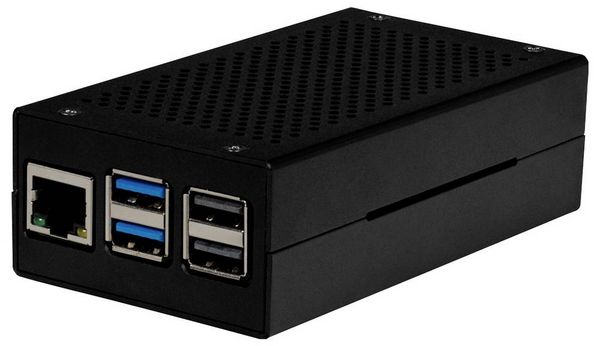 Produktbild: Joy-it ALU CASE for Pi5+M2 HAT / AI Kit SBC-Geh&auml;use Passend f&uuml;r (Entwicklungskits): Raspberry Pi&reg; 5 B inkl. aktiven K&uuml;hler Schwarz