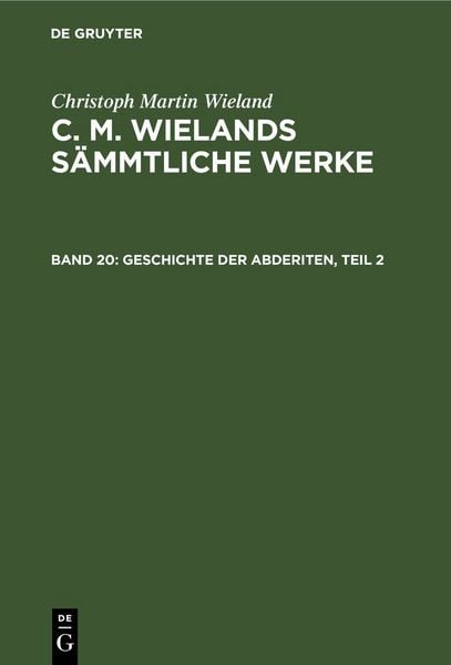 Produktbild: Geschichte der Abderiten, Teil 2