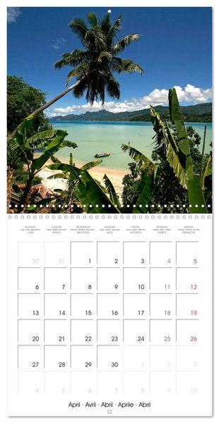 Produktbild: dream beaches - Seychelles (Wall Calendar 2026 12 &times; 12 Inch) CALVENDO 12 Month Wall Calendar