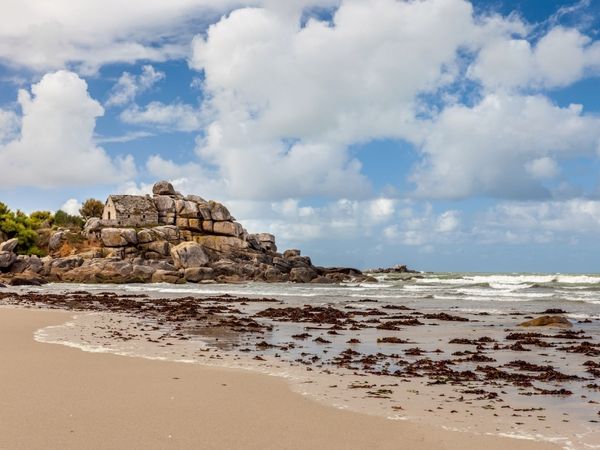 Produktbild: CALVENDO Puzzle Z&ouml;llner Haus am Strand von Kerfissien in der Bretagne, Frankreich | 1000 Teile Lege-Gr&ouml;&szlig;e 64x48cm Foto-Puzzle f&uuml;r gl&uuml;ckliche Stunden