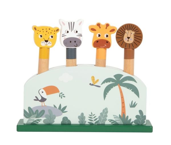 Produktbild: Steckspiel h&uuml;pfende Tiere &bdquo;Safari&ldquo;