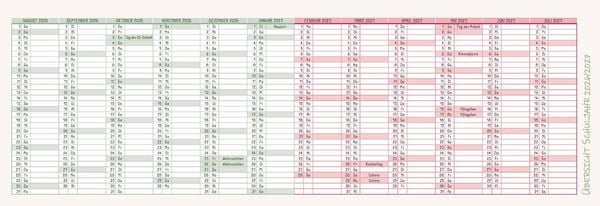 Produktbild: Mein Wochen-Tischkalender f&uuml;r das Schuljahr 2026/2027