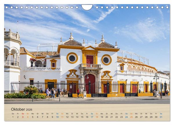 Produktbild: Sevilla - die andalusische Hauptstadt (Wandkalender 2026 DIN A4 quer), CALVENDO Monatskalender