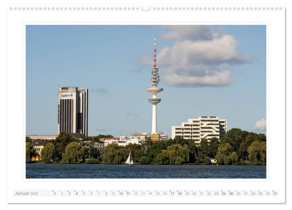 Produktbild: Hamburger Impressionen 2026 (hochwertiger Premium Wandkalender 2026 DIN A2 quer), Kunstdruck in Hochglanz