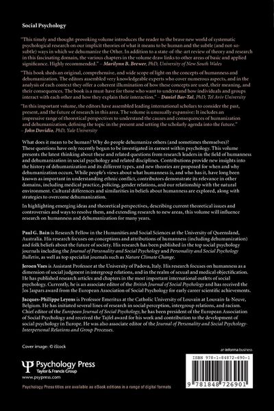 Produktbild: Humanness and Dehumanization