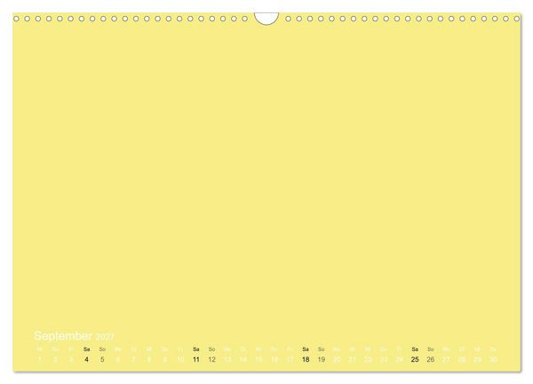 Produktbild: Bastelkalender - Gelb (Wandkalender 2027 DIN A3 quer), CALVENDO Monatskalender