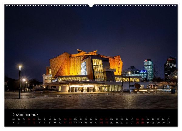 Produktbild: Eine Reise durch Berlin bei Nacht (hochwertiger Premium Wandkalender 2027 DIN A2 quer), Kunstdruck in Hochglanz