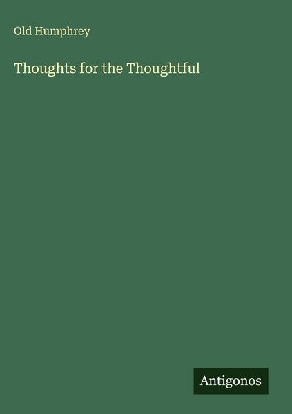 Produktbild: Thoughts for the Thoughtful