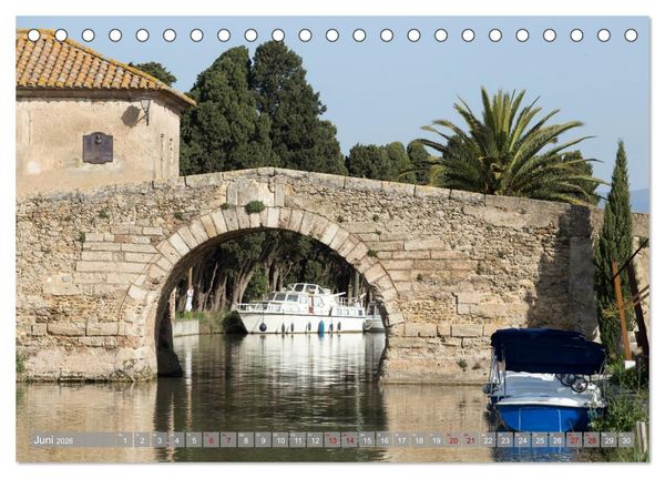 Produktbild: Hausbooturlaub Frankreich - Canal du Midi (Tischkalender 2026 DIN A5 quer), CALVENDO Monatskalender