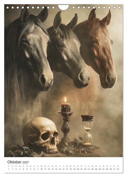 Produktbild: Edle Pferde (Wandkalender 2027 DIN A4 hoch), CALVENDO Monatskalender