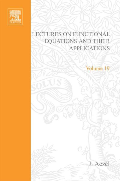 Produktbild: Lectures on Functional Equations and Their Applications