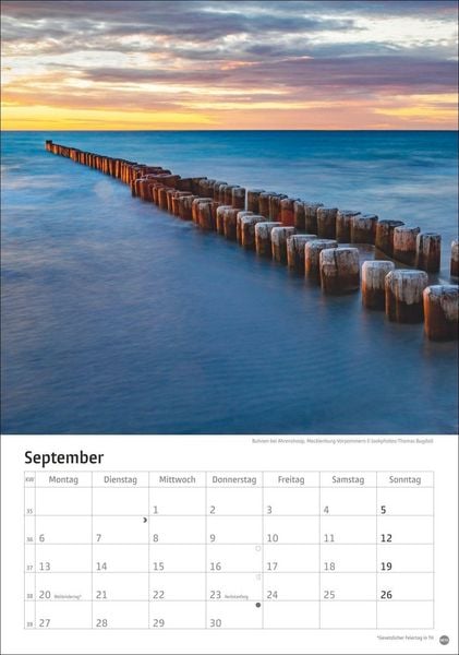 Produktbild: Deutschlands K&uuml;sten Kalender 2027