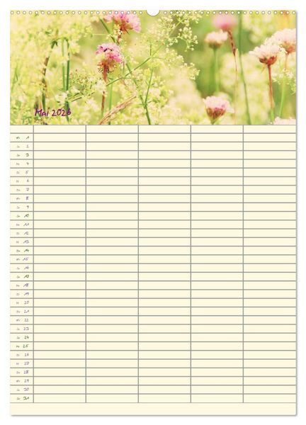 Produktbild: Der Naturgarten Familienplaner (Wandkalender 2026 DIN A2 hoch), CALVENDO Monatskalender