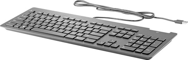 HP Business Slim Smart Card Keyboard Kabelgebunden Tastatur Deutsch, QWERTZ Schwarz