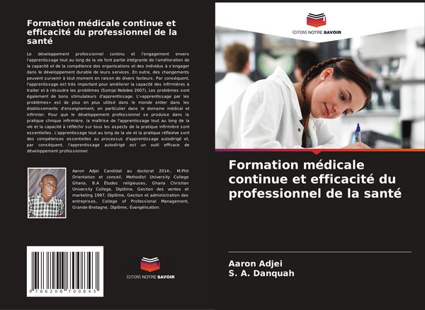 Produktbild: Formation m&eacute;dicale continue et efficacit&eacute; du professionnel de la sant&eacute;