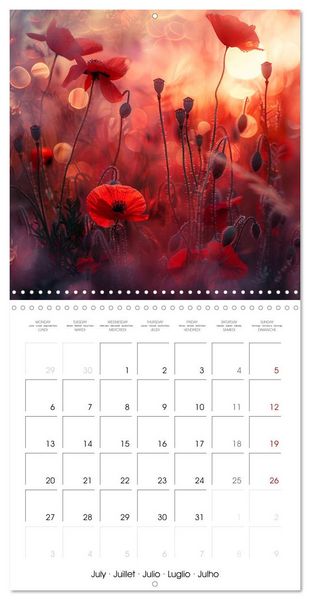 Produktbild: Magical Poppies (Wall Calendar 2026 12 &times; 12 Inch) CALVENDO 12 Month Wall Calendar