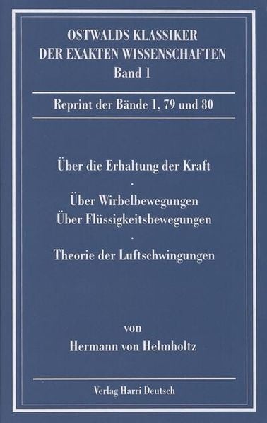 Produktbild: &Uuml;ber die Erhaltung der Kraft (Helmholtz)