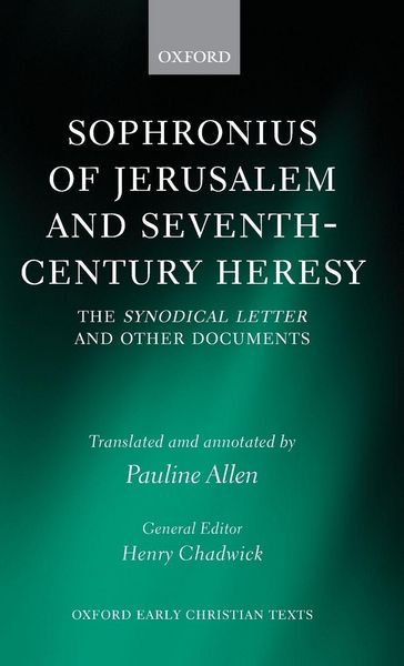 Produktbild: Sophronius of Jerusalem and Seventh-Century Heresy