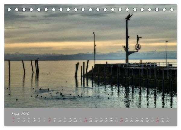 Produktbild: Farbrausch Bodensee (Tischkalender 2026 DIN A5 quer), CALVENDO Monatskalender