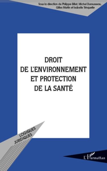 Produktbild: Droit de l'environnement et protection de la sante