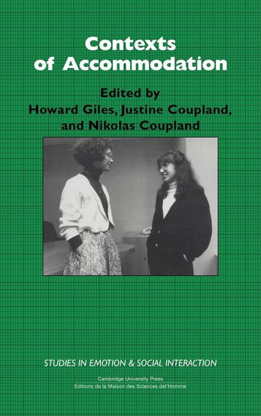 Produktbild: Contexts of Accommodation