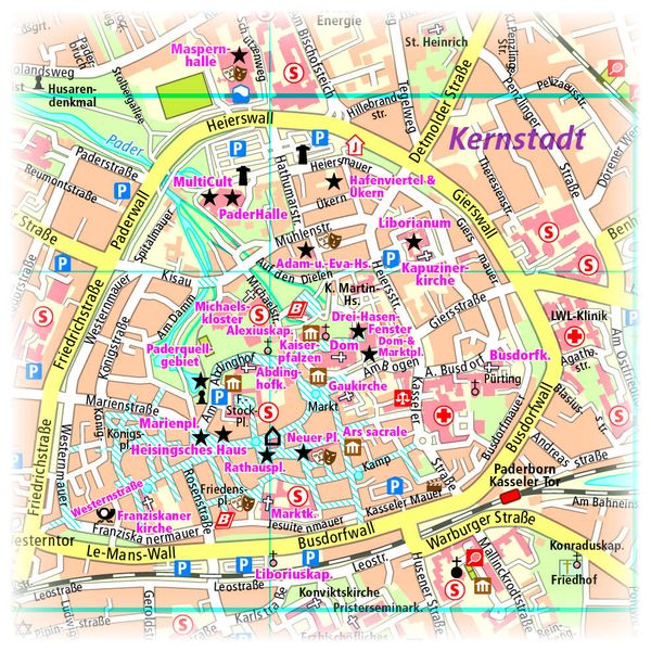 Produktbild: Publicpress Stadtplan Paderborn 1:14.000