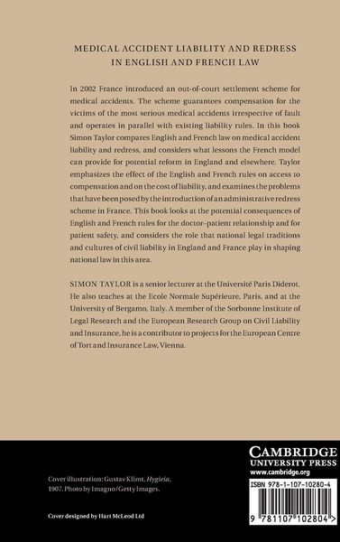 Produktbild: Medical Accident Liability and Redress in English and French Law