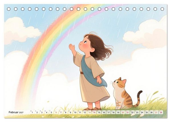 Produktbild: Luna, Minka und die Bibel (Tischkalender 2027 DIN A5 quer), CALVENDO Monatskalender