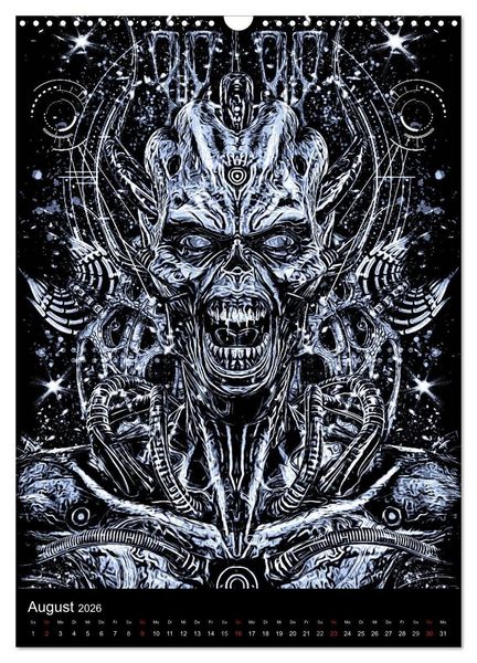Produktbild: BLOODBOY/DARK ILLUSTRATION (Wandkalender 2026 DIN A3 hoch), CALVENDO Monatskalender