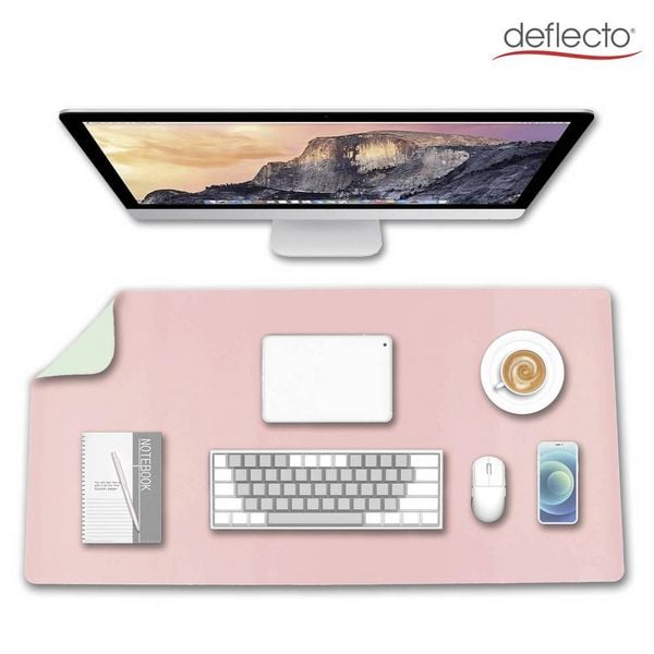Produktbild: Deflecto DM8040PG Schreibunterlage Gr&uuml;n, Pink (B x H) 80cm x 40cm 1St.