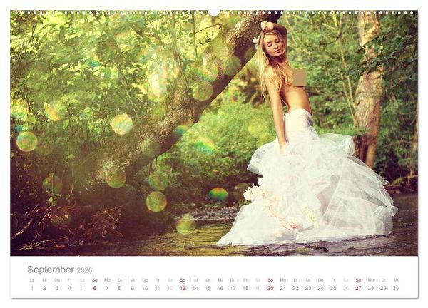 Produktbild: Wasser und Nymphen - Akt am Wasser (hochwertiger Premium Wandkalender 2026 DIN A2 quer), Kunstdruck in Hochglanz