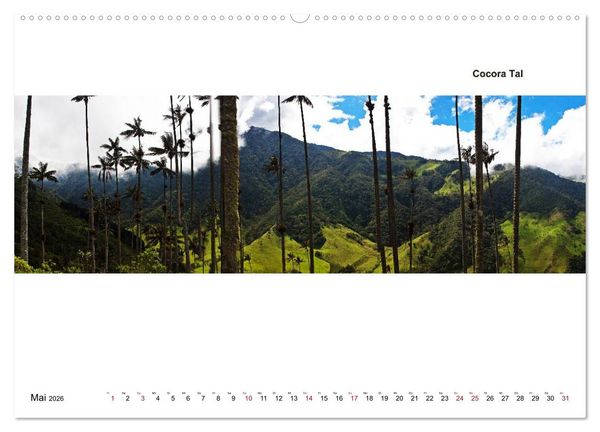 Produktbild: Kolumbien - Land der Farben und des Lichts (Wandkalender 2026 DIN A2 quer), CALVENDO Monatskalender