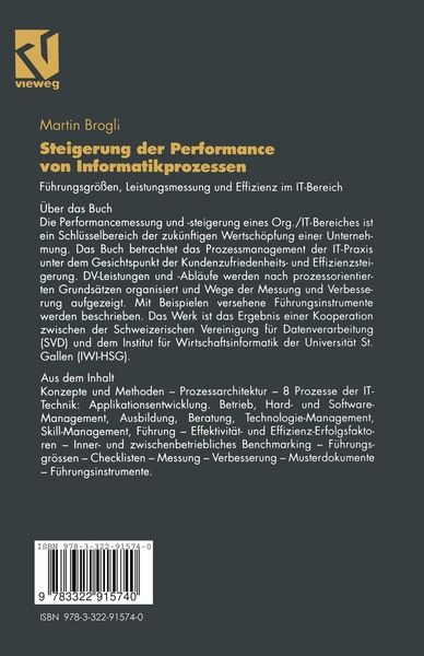 Produktbild: Steigerung der Performance von Informatikprozessen