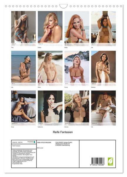 Produktbild: Reife Fantasien (Wandkalender 2027 DIN A3 hoch), CALVENDO Monatskalender