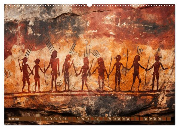 Produktbild: Steinzeit Galerie (hochwertiger Premium Wandkalender 2026 DIN A2 quer), Kunstdruck in Hochglanz
