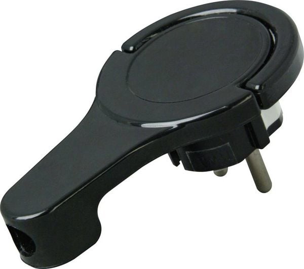 Kopp 172005030 Schutzkontakt-Flachstecker 230 V Schwarz IP20