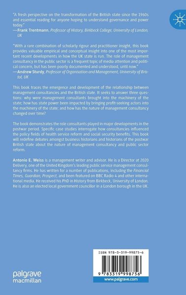 Produktbild: Management Consultancy and the British State
