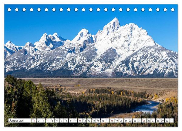 Produktbild: Grand Teton National Park (Tischkalender 2026 DIN A5 quer), CALVENDO Monatskalender